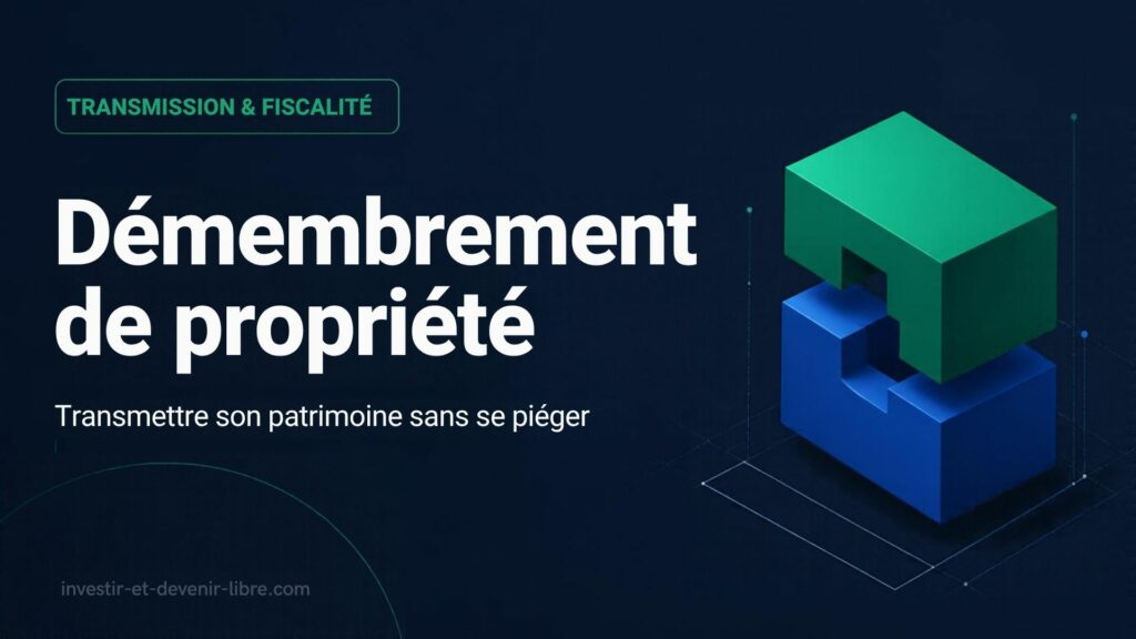 Demembrement de propriété immobilier compte titre et contrat de capitalisation