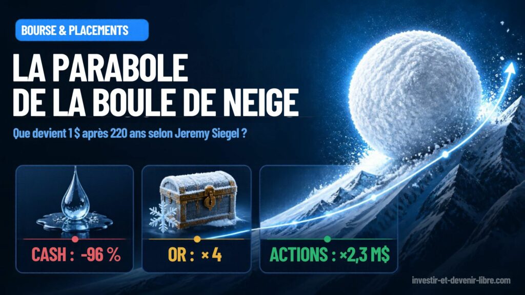 Que devient 1 $ après 220 ans selon Jeremy Siegel ?